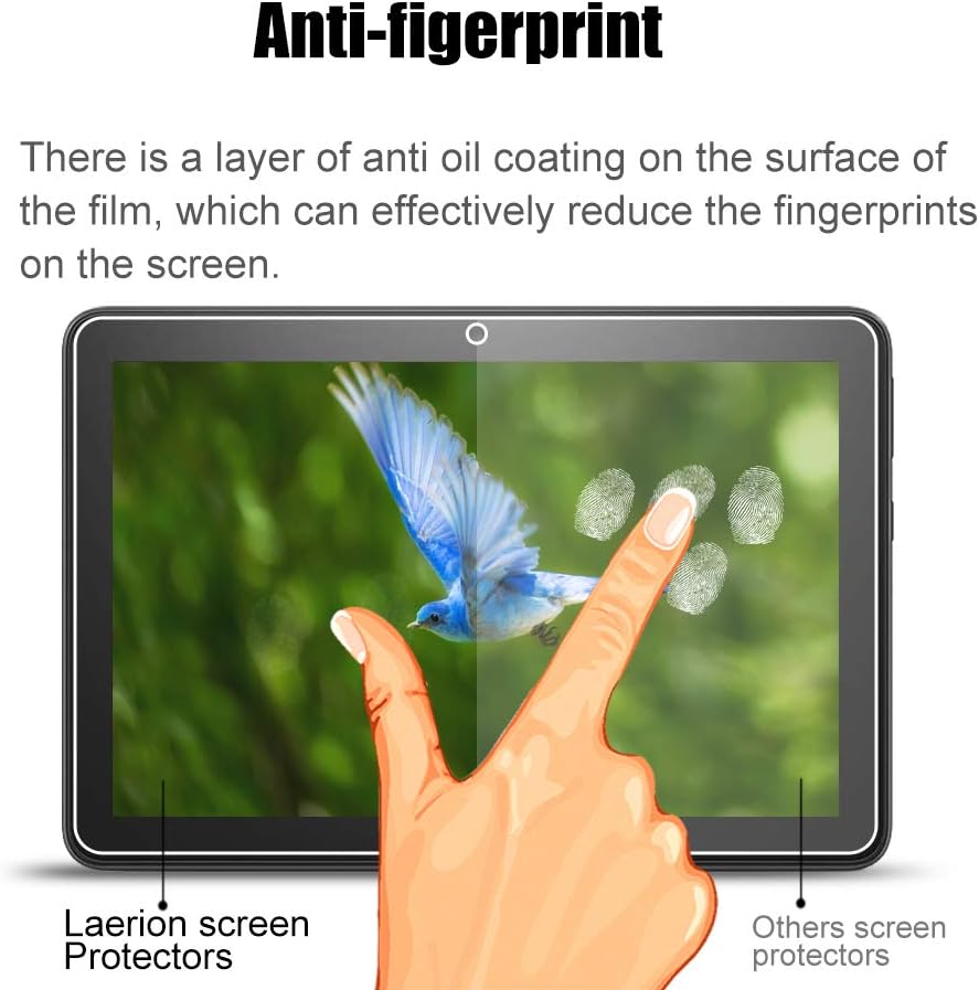Detalle de KLWAINM Displayschutzfolie 2 Stück für 8 Zoll Tablet – gehärtetes Glas 9H, 2,5D HD, Anti-Kratzen, Bläschenfrei