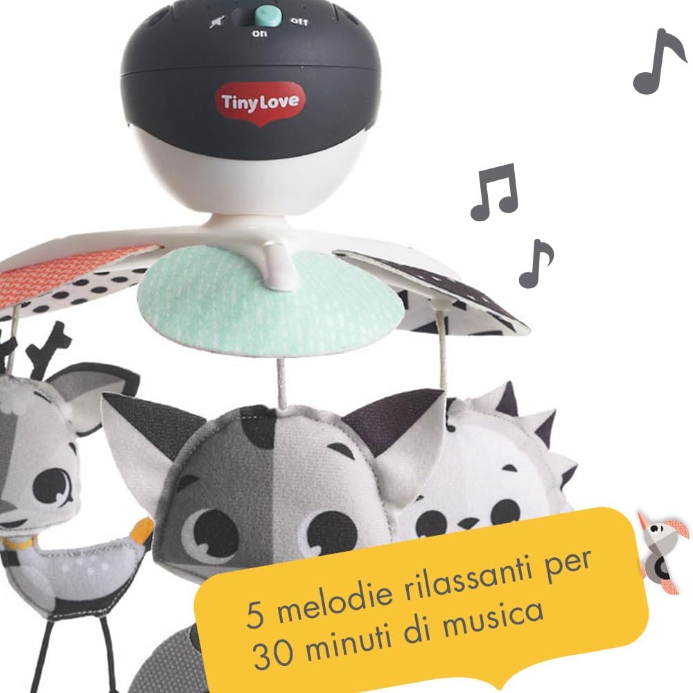 Thumbnail 2 de Tiny Love Take A Long Mobile 3 in 1 – Giostrina Neonato Portatile, Magical Tales (Bianco e Nero)
