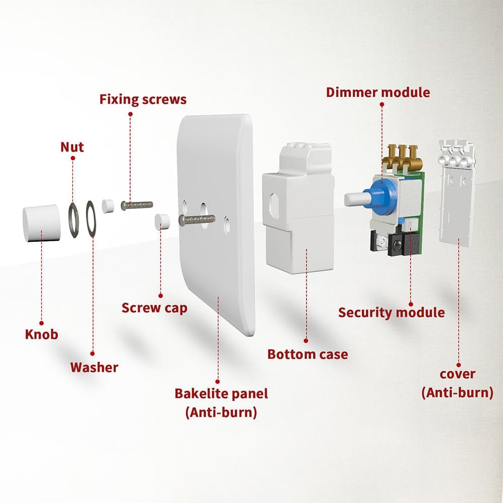 Thumbnail 4 de iolloi LED Dimmer Switch 3-100W