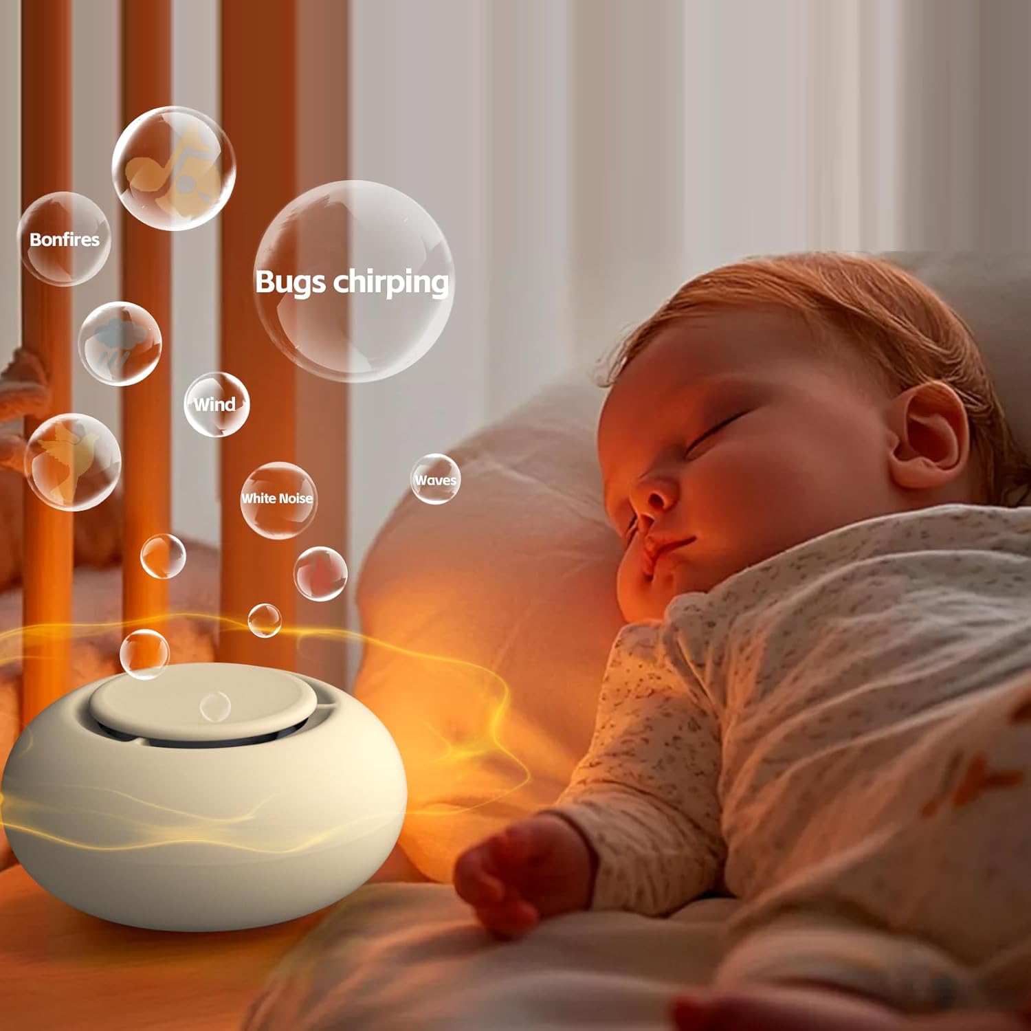 Detalle 2 de Portable Baby Sound Machine 15h Battery