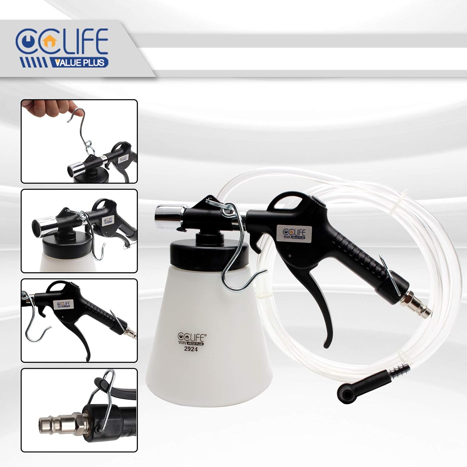 Thumbnail 5 de CCLIFE Spurgo Freni ad Aria da 0,75 L con Bottiglia di Ricarica da 1 L – Kit per Spurgo Liquido Freni