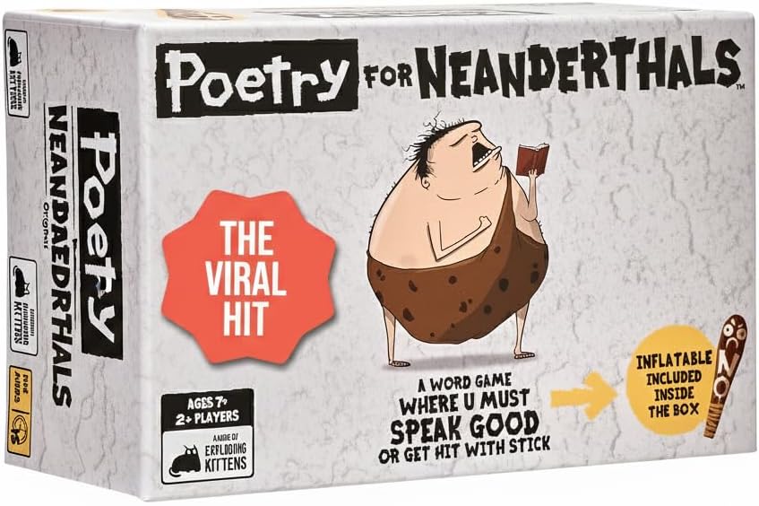 Detalle de Exploding Kittens Poetry for Neanderthals 220 cartas