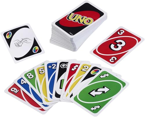 Detalle de Mattel Games UNO Card Game (Ages 7+, 2–10 Players) with Collectible Storage Tin