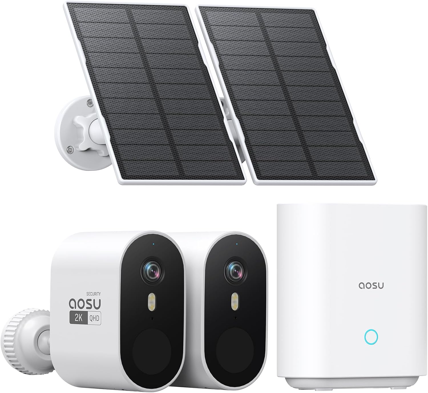 Thumbnail 6 de Aosu C7S Kit Sorveglianza Solare Esterno 3K con 4 Telecamere, Aosubase 32GB, No Abbonamento