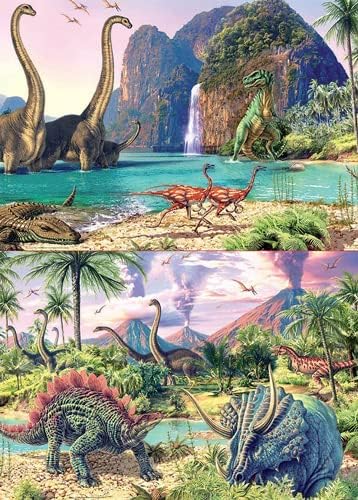 Thumbnail 3 de Educa Dino World 🦖 Set de 2 Puzzles 100 Piezas, 6+