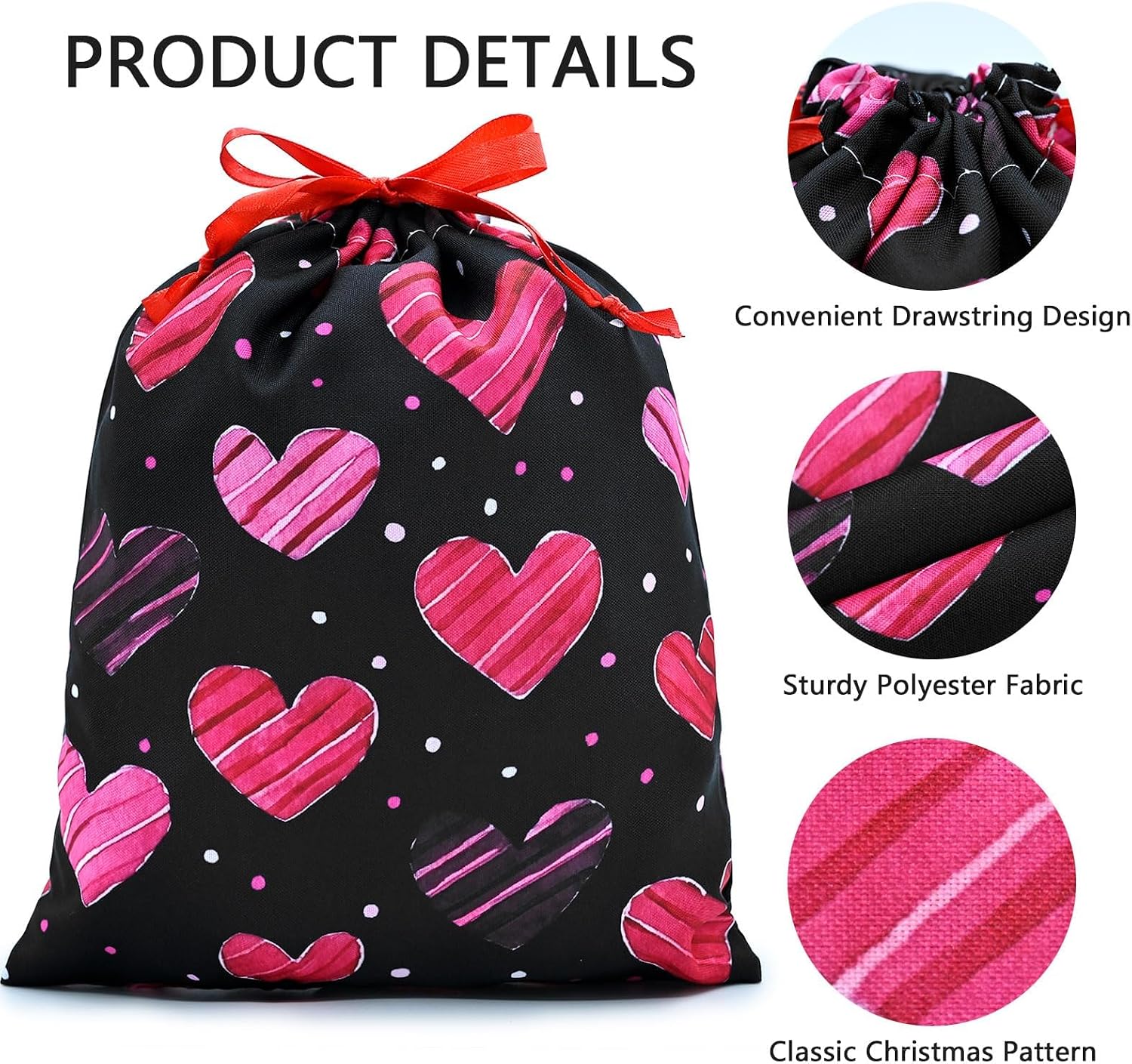 Detalle de Fabric Gift Bags, 2-Piece Set