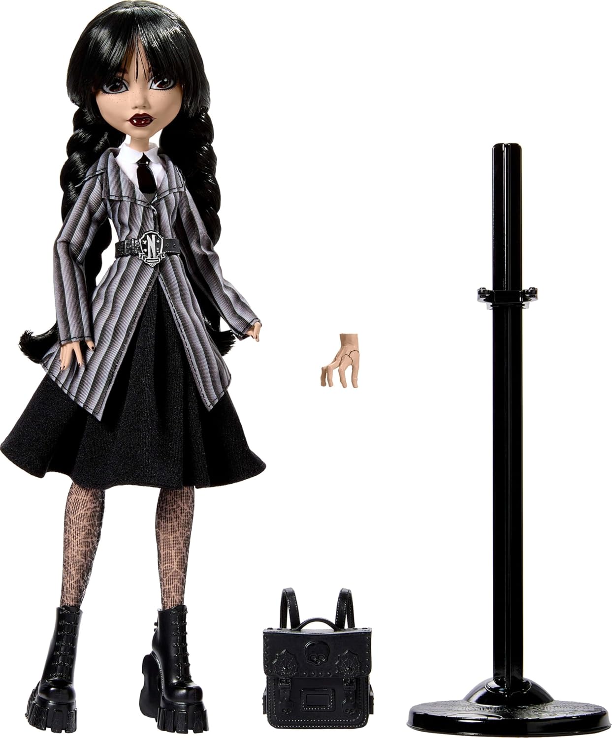 Thumbnail 5 de Monster High Mercredi Addams en Uniforme Nevermore – Poupée à collectionner HXJ04