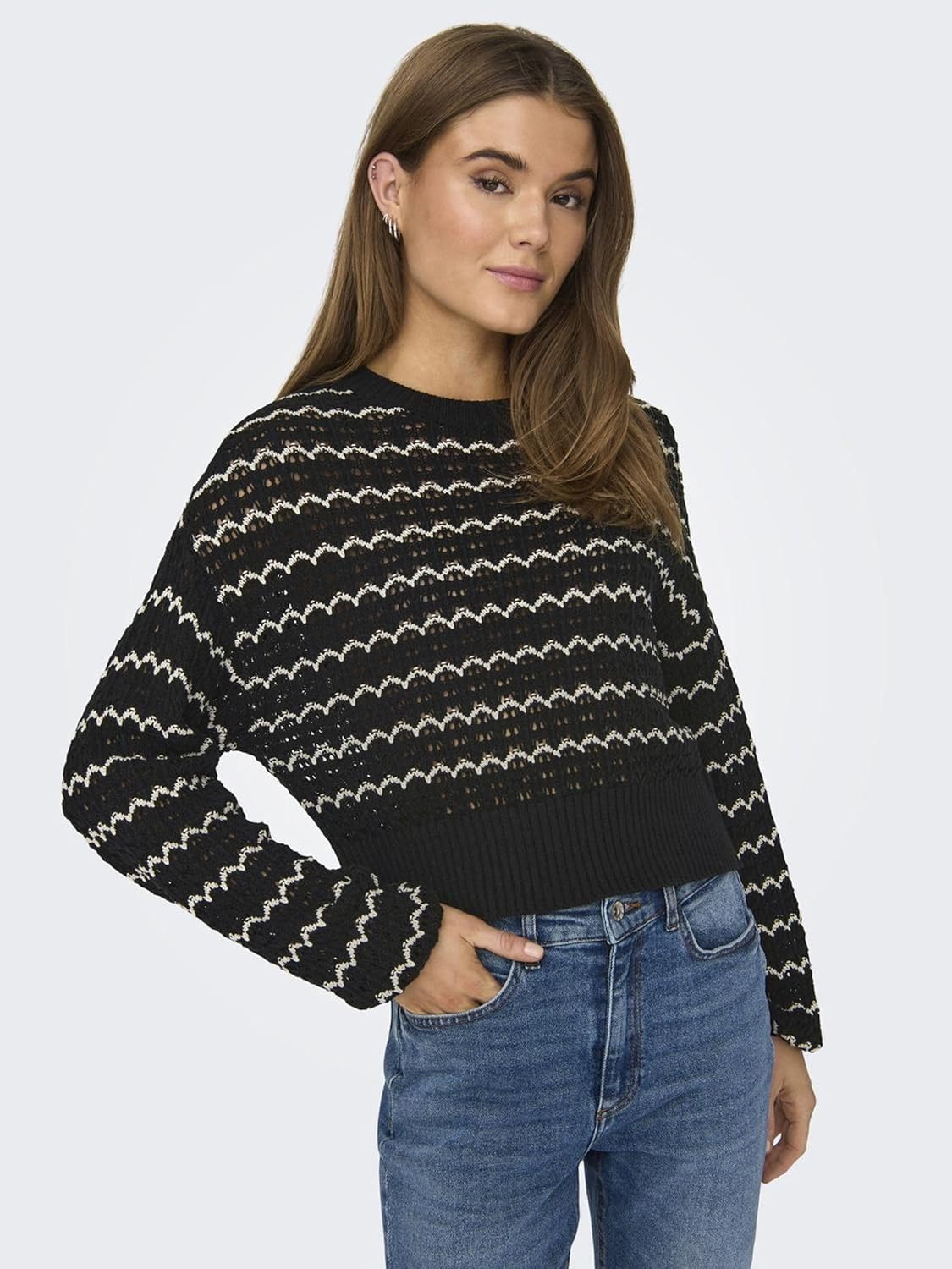 Thumbnail 6 de ONLY Onlasa Ls O-Neck CC KNT Sweater Femme