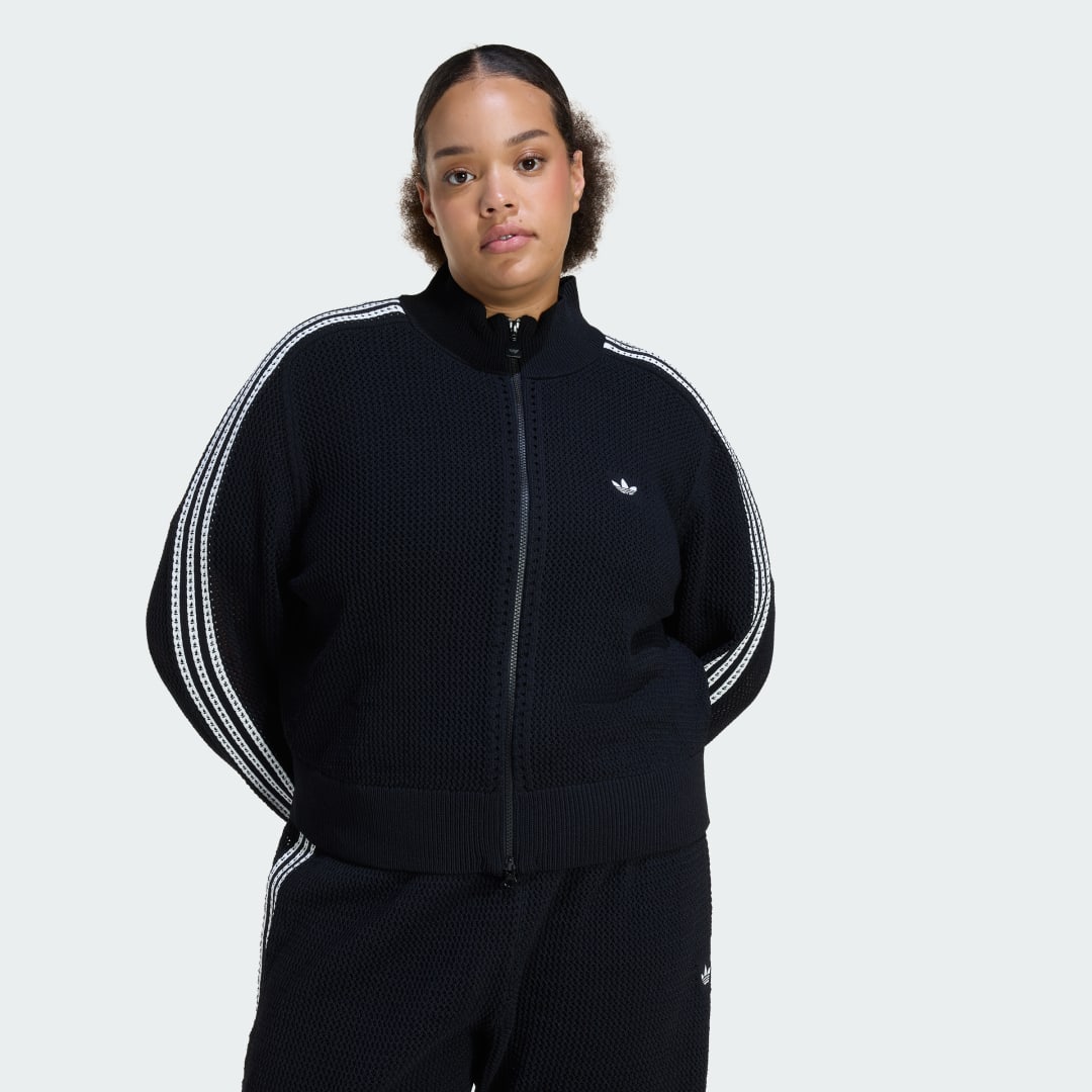 Detalle de Chaqueta deportiva de punto con ganchillo Firebird de Adidas