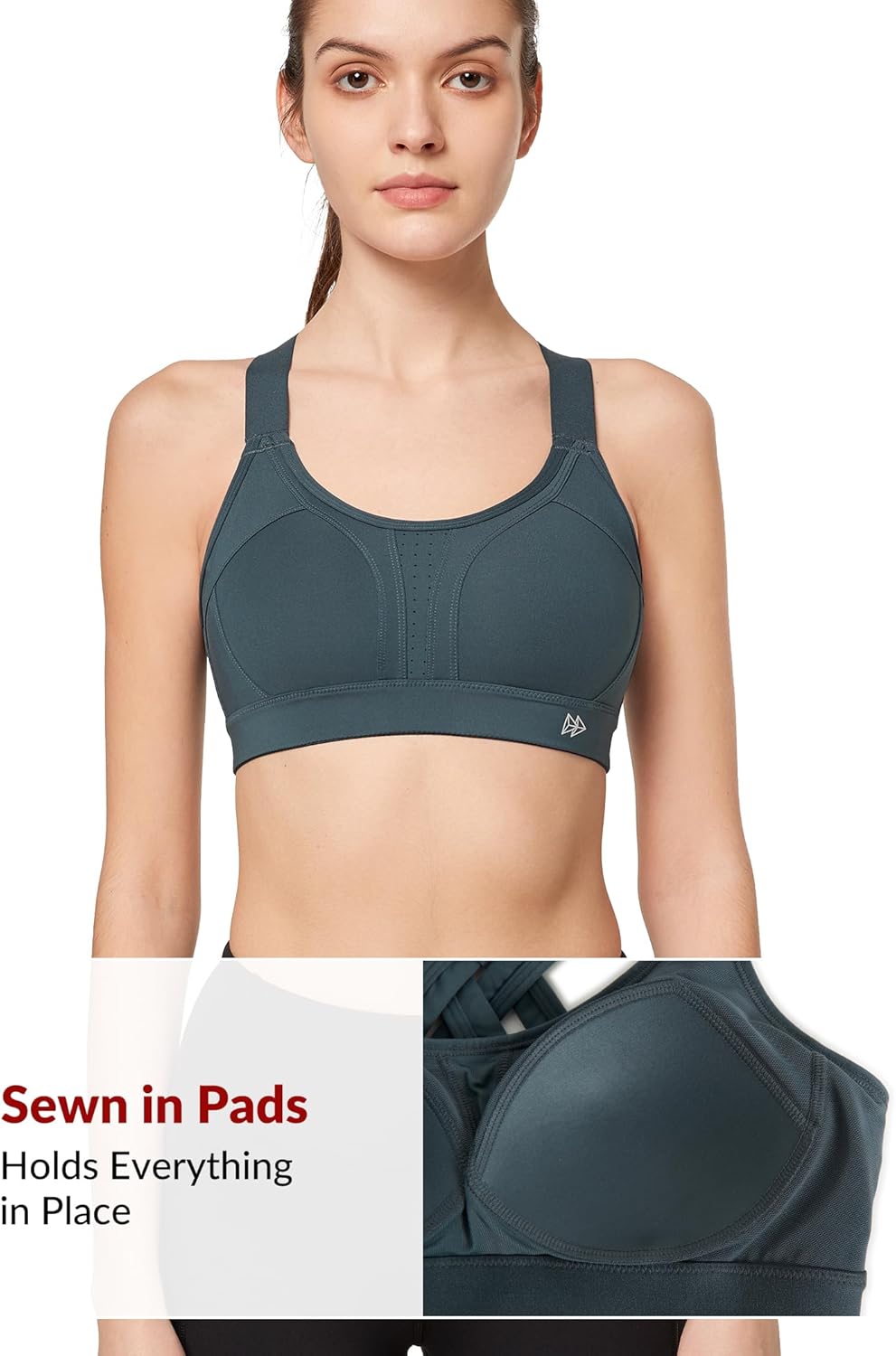 Thumbnail 1 de Yvette Sports Bra High Impact: Adjustable Criss-Cross Back for Full Support