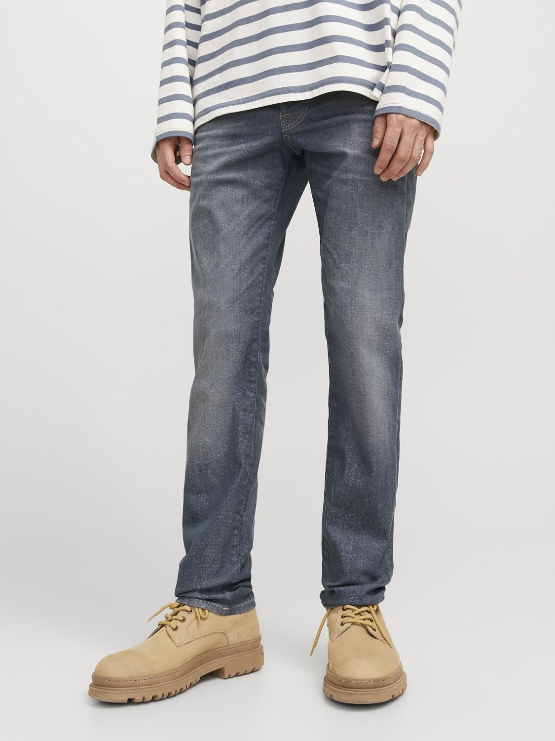 Detalle 2 de Jeans uomo JACK & JONES Jjiglenn Jjicon 619 NOOS a 5 tasche con comfort stretch