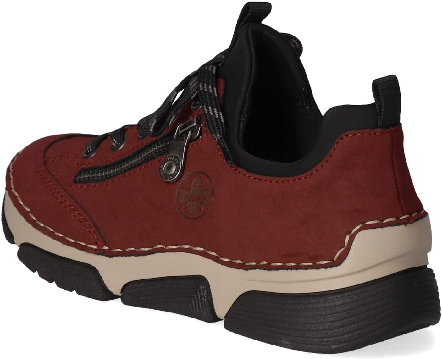 Detalle de Rieker Damen Low-Top Sneaker 45973 – Halbschuhe für den Alltag