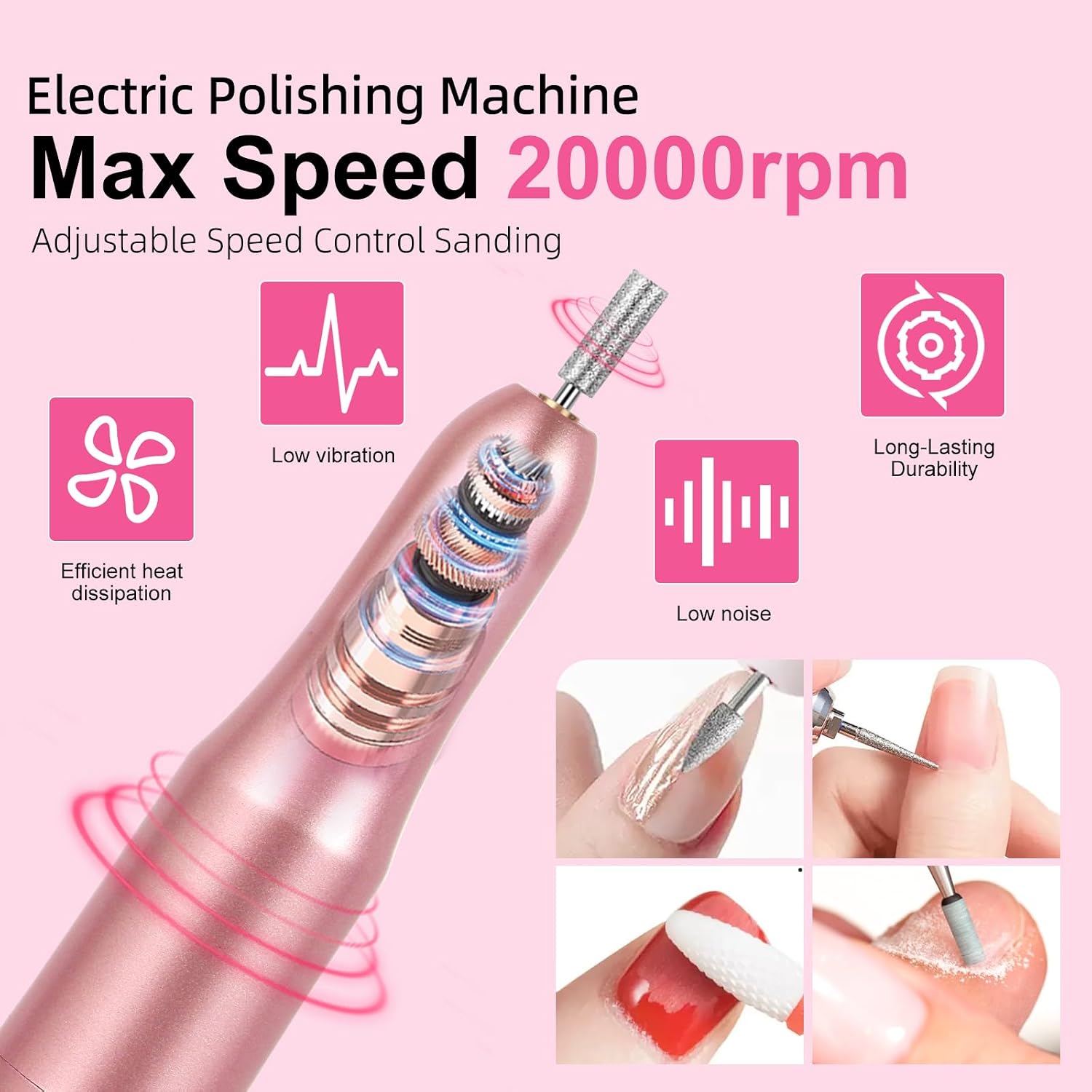 Detalle 1 de Acrylic Nail Art Kit with UV Lamp