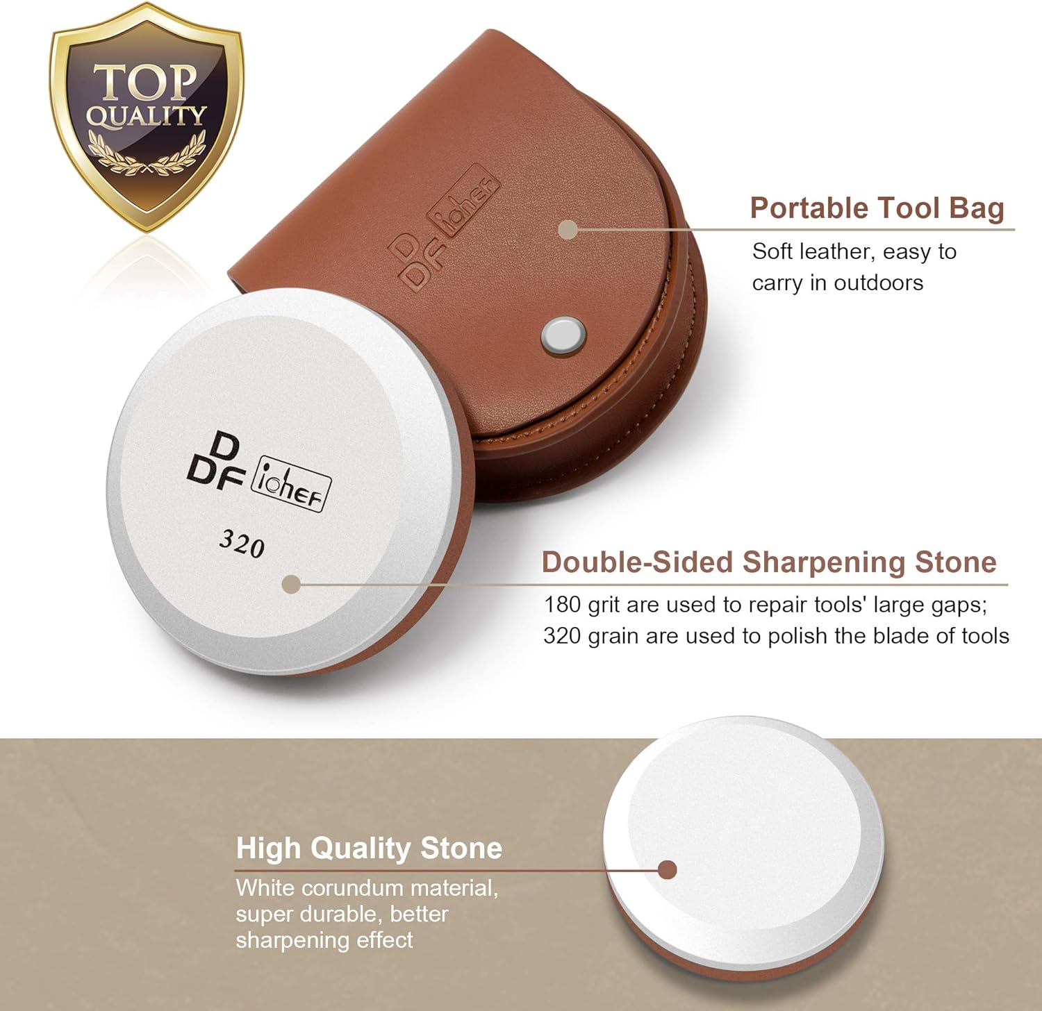 Thumbnail 1 de DDF iohEF Axe/Hatchet Sharpening Stone 180/320 Grit