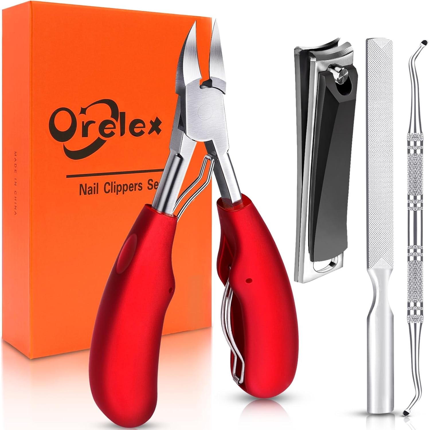 Thumbnail 6 de Orelex Nagelschere – Nagelschneider für eingewachsene und lockige Nägel mit Nagelfeile und ergonomischem Komfortgriff