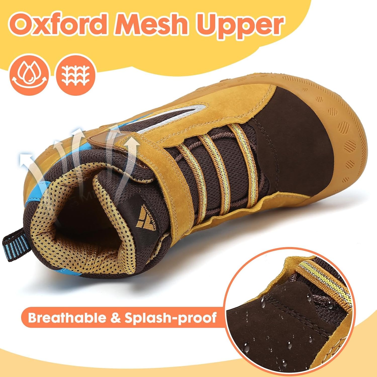 Thumbnail 1 de Mishansha Kids Hiking Boots: Water-Resistant, Anti-Collision Toe, Non-Slip Outdoor Shoes for Toddlers
