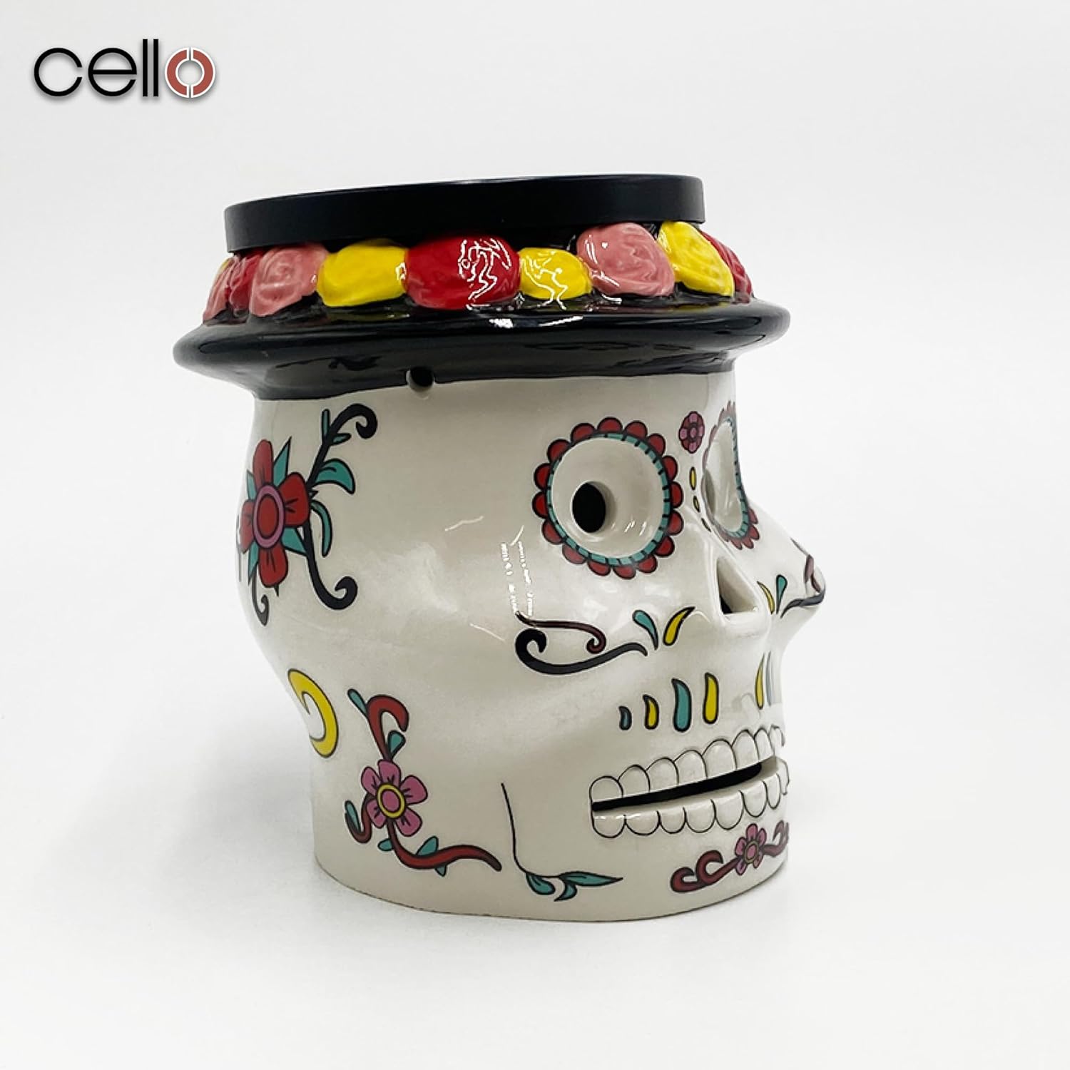 Thumbnail 4 de Cello Sugar Skull Electric Melt Burner for Wax & Oil (flame-free home fragrance lamp)