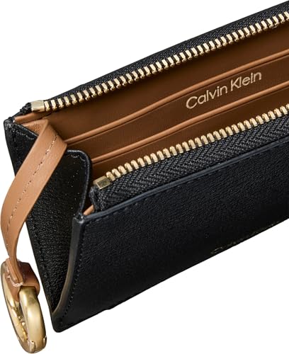 Thumbnail 4 de Calvin Klein Tarjetero Mujer Logo Cardcase con Cremallera – Negro (Black/Toasted Coconut)