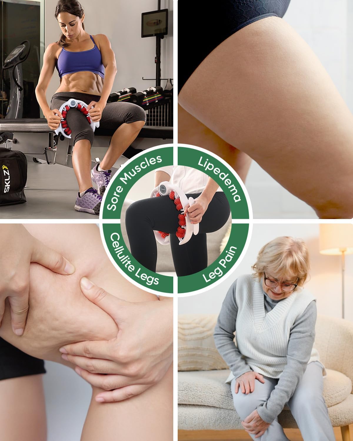 Thumbnail 6 de ONUEMP Cellulite Roller Massager for Legs