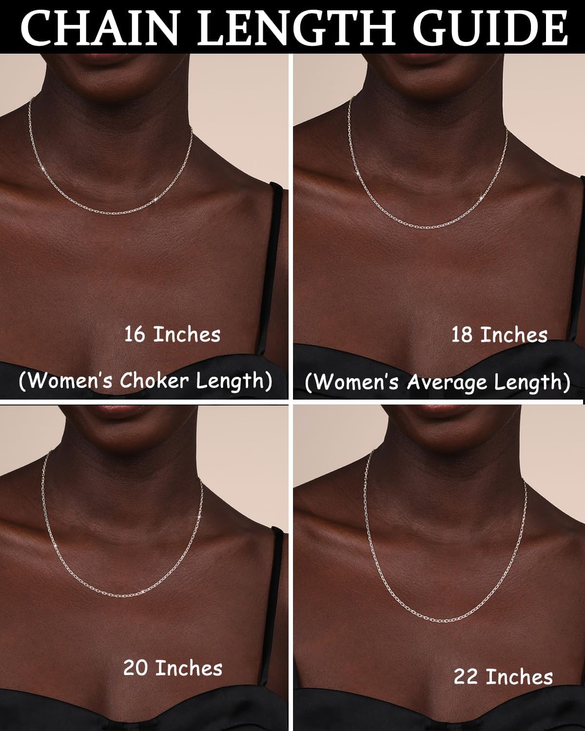 Detalle de ZHESHY 925 Sterling Silver O-Link Chain Necklace (18 inch, 1.5mm) for Pendant & Layering
