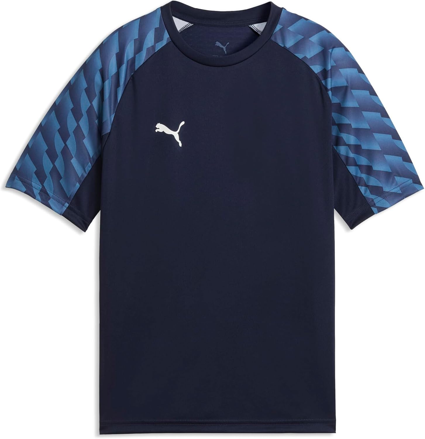 Detalle de PUMA Unisex Kinder Shirt – dryCELL, recycelte Materialien, Rundhalsausschnitt mit Daumenlöchern