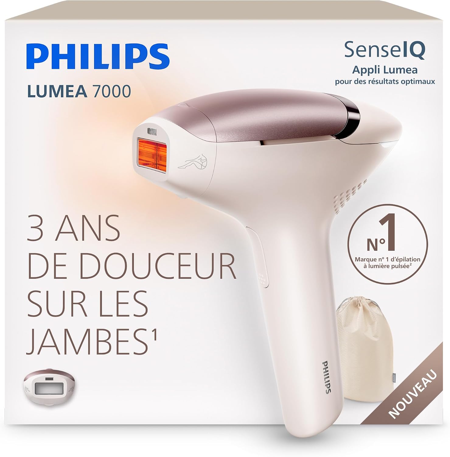 Detalle de Philips Lumea 7000 BRI933/00 IPL-ontharingsapparaat met SmartSkin-sensor