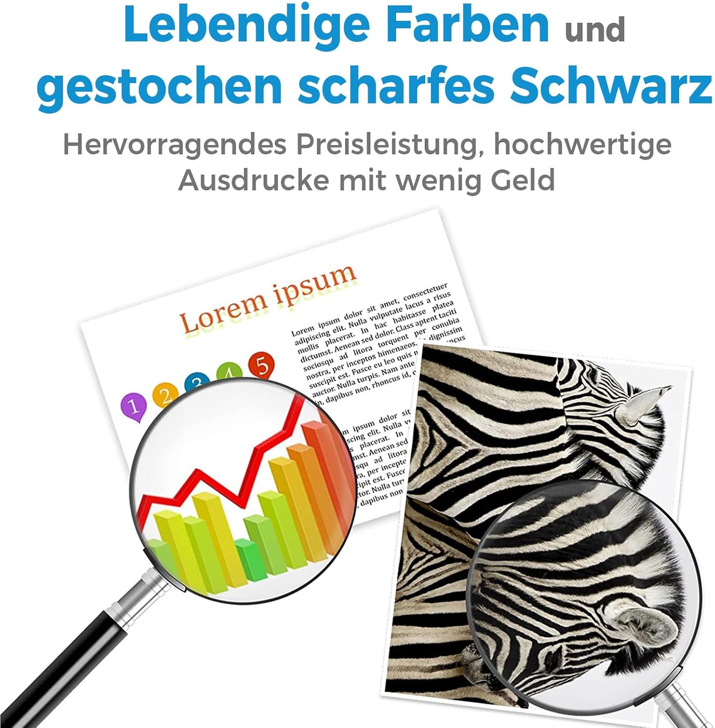 Thumbnail 4 de ANKINK 302XL Druckerpatronen (HP 302 XL) – Schwarz & Tricolor 2er-Set kompatibel für mehrere HP Office-Drucker