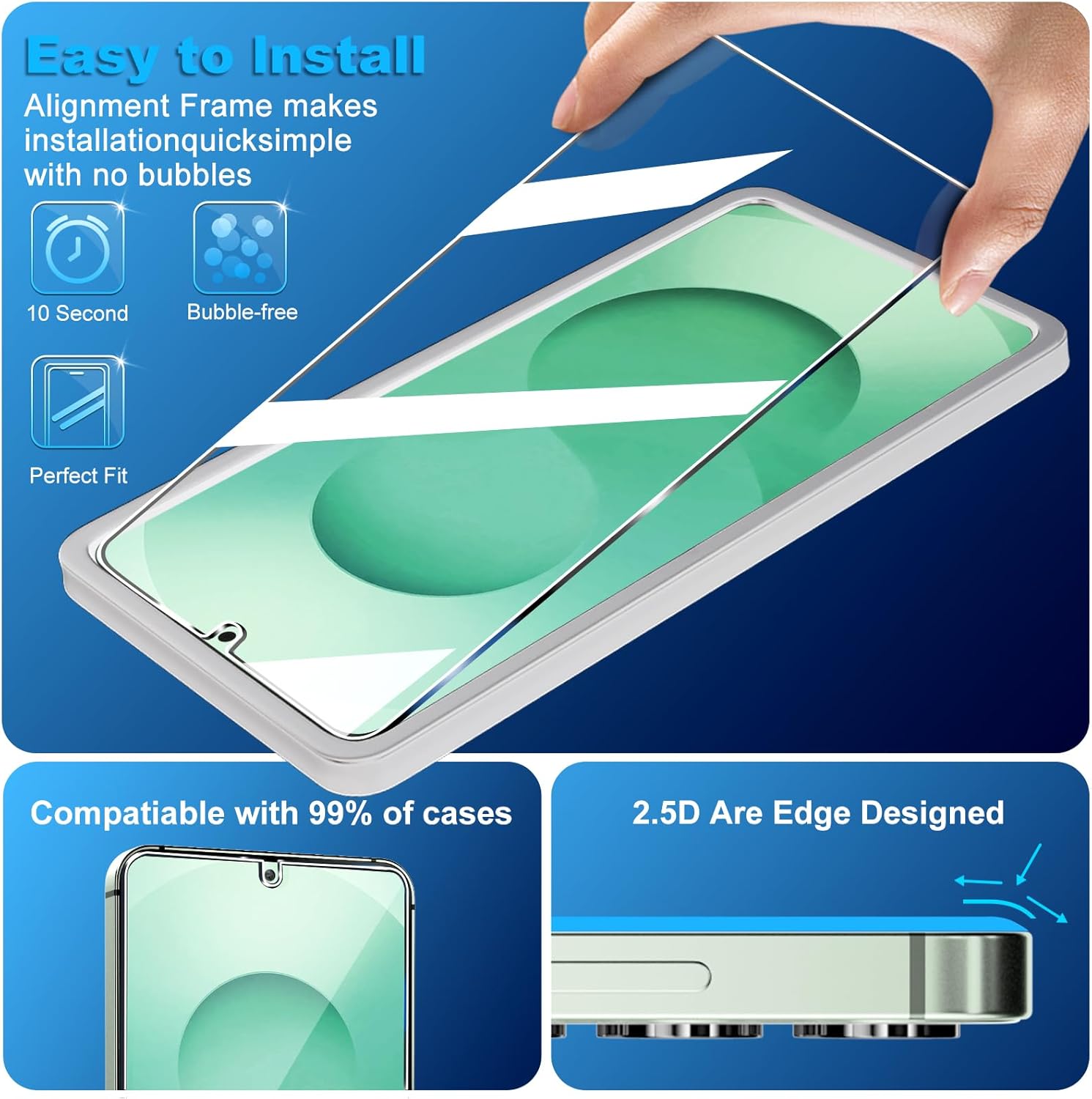Thumbnail 3 de Galaxy S26 tempered glass 6.9 inch 3 pack