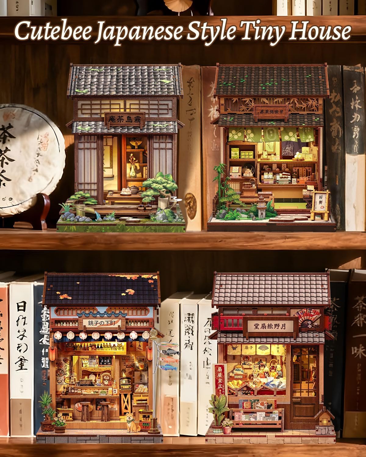 Thumbnail 6 de Cutefun Book Nook Kit Kirishima Cha-an 186 pezzi
