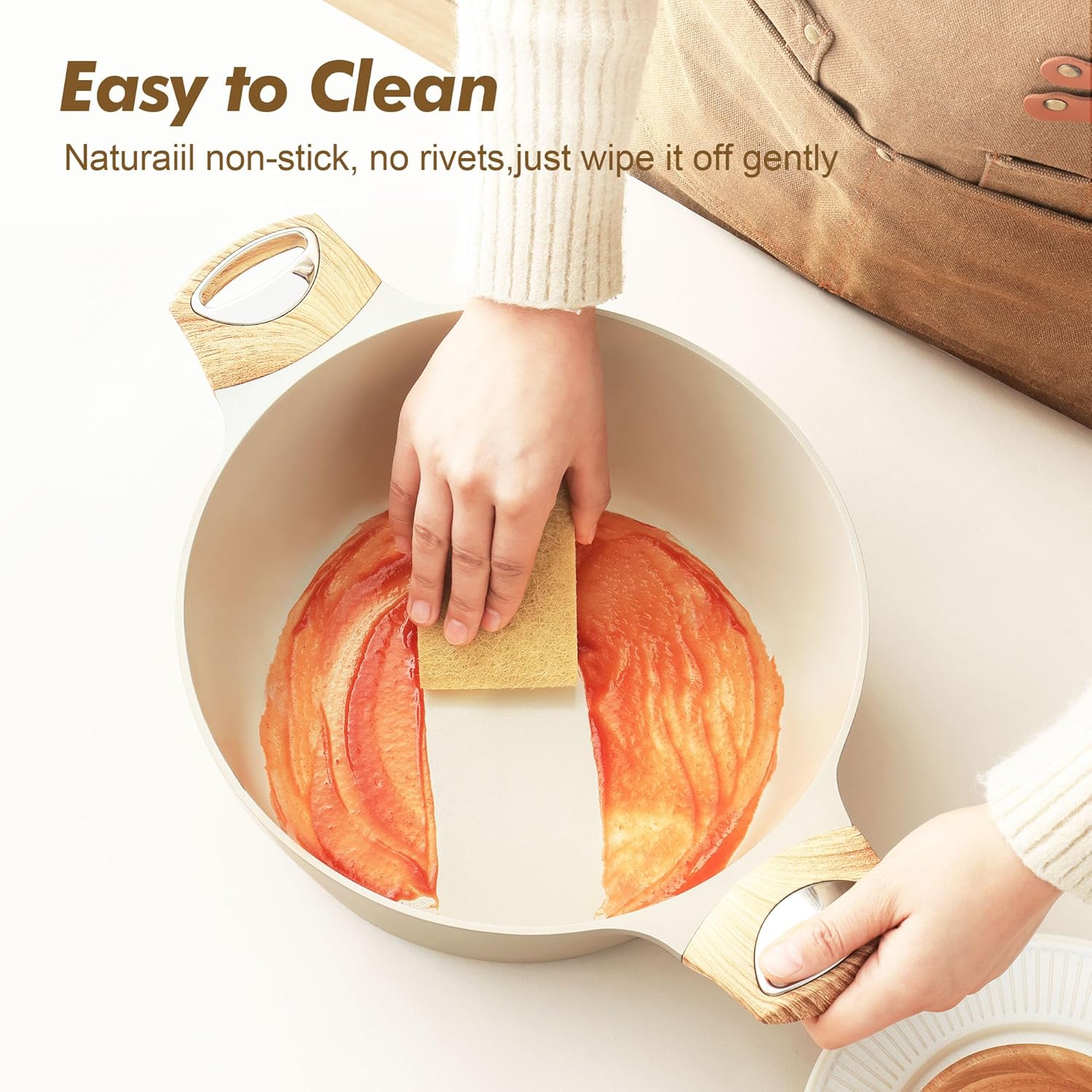 Thumbnail 3 de SENSARTE 20-Piece Ceramic Cookware Set