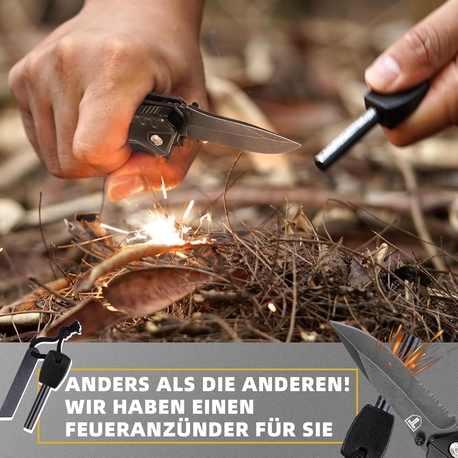 Thumbnail 3 de TRSCIND Multitool Messer – 10-in-1 Taschenmesser für Outdoor, DIY und Papa-Geschenke