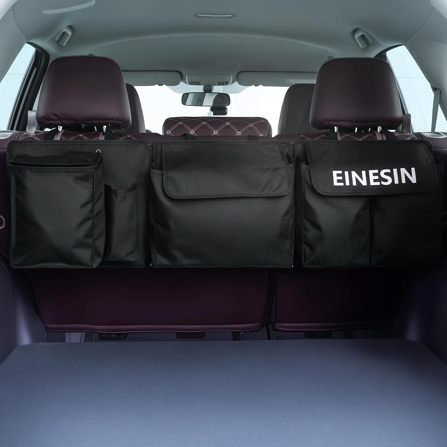 Detalle de Einesin Car Boot Organiser: Seat Back Hanging Organisers with Built-in Cooler