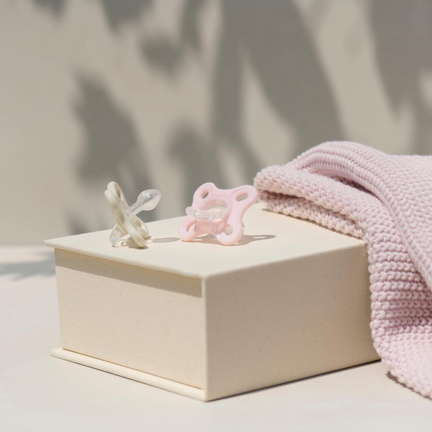 Detalle de MAM Sucette Comfort Rose/Beige – Lot de 2 tétines pour Bébé 2–12 mois