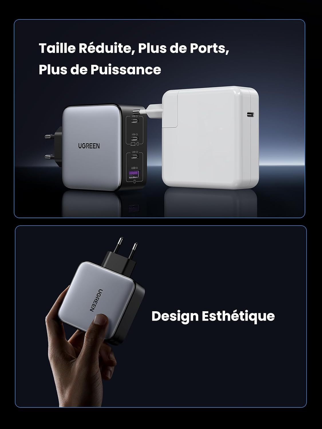 Thumbnail 5 de UGREEN Nexode 100W Chargeur USB-C Rapide 4 Ports GaN II