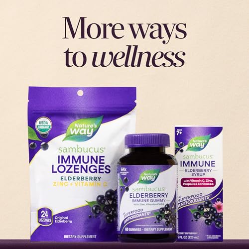 Thumbnail 7 de Nature's Way Sambucus Elderberry Gummies for Immune Support (Ages 4+) 60 ct