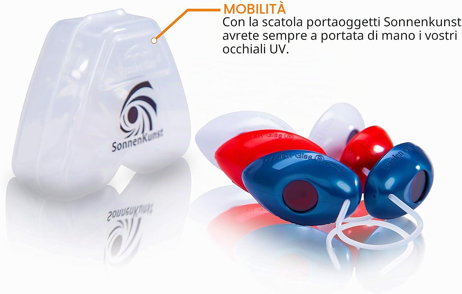 Thumbnail 2 de Occhiali per solarium: protezione UV conforme CE con astuccio igienico