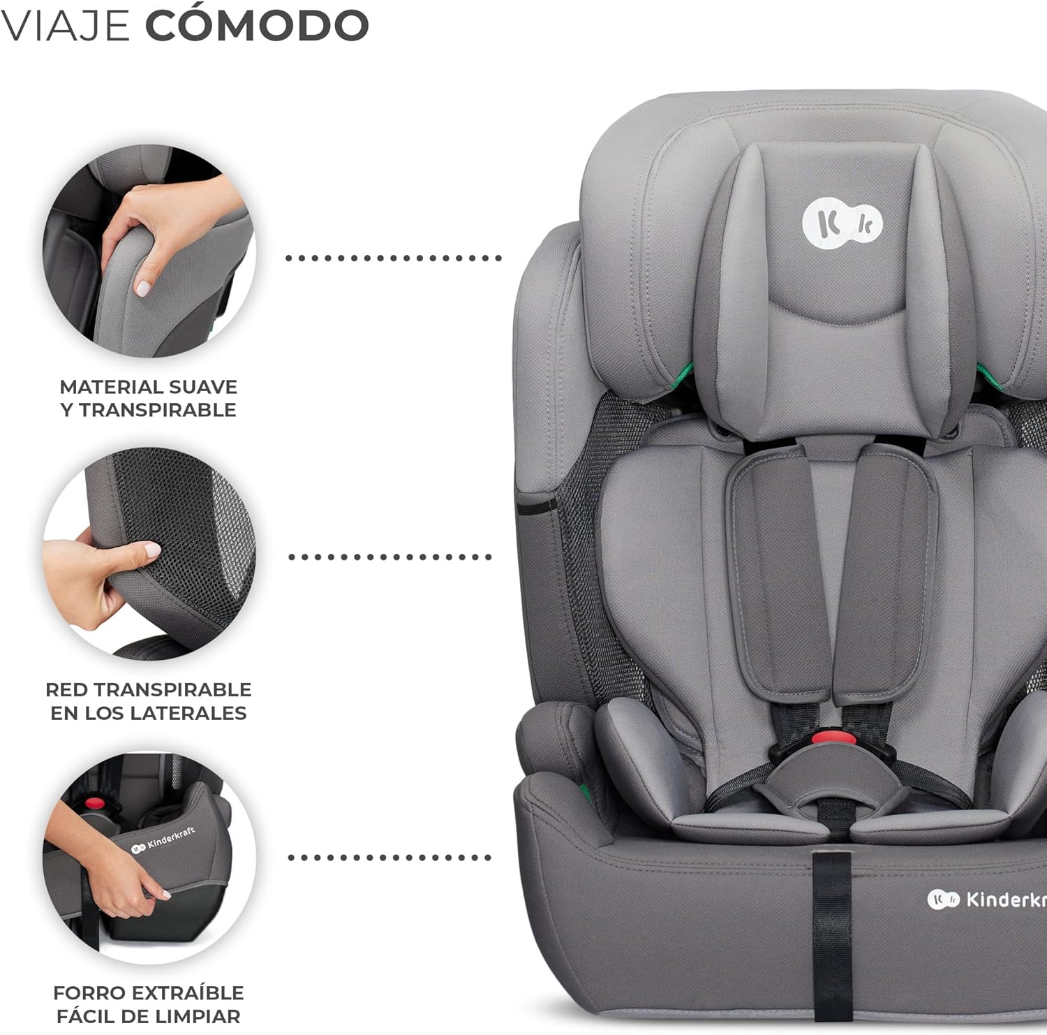 Thumbnail 6 de Kinderkraft COMFORT UP i-Size, grupo 1/2/3, 9–36 kg