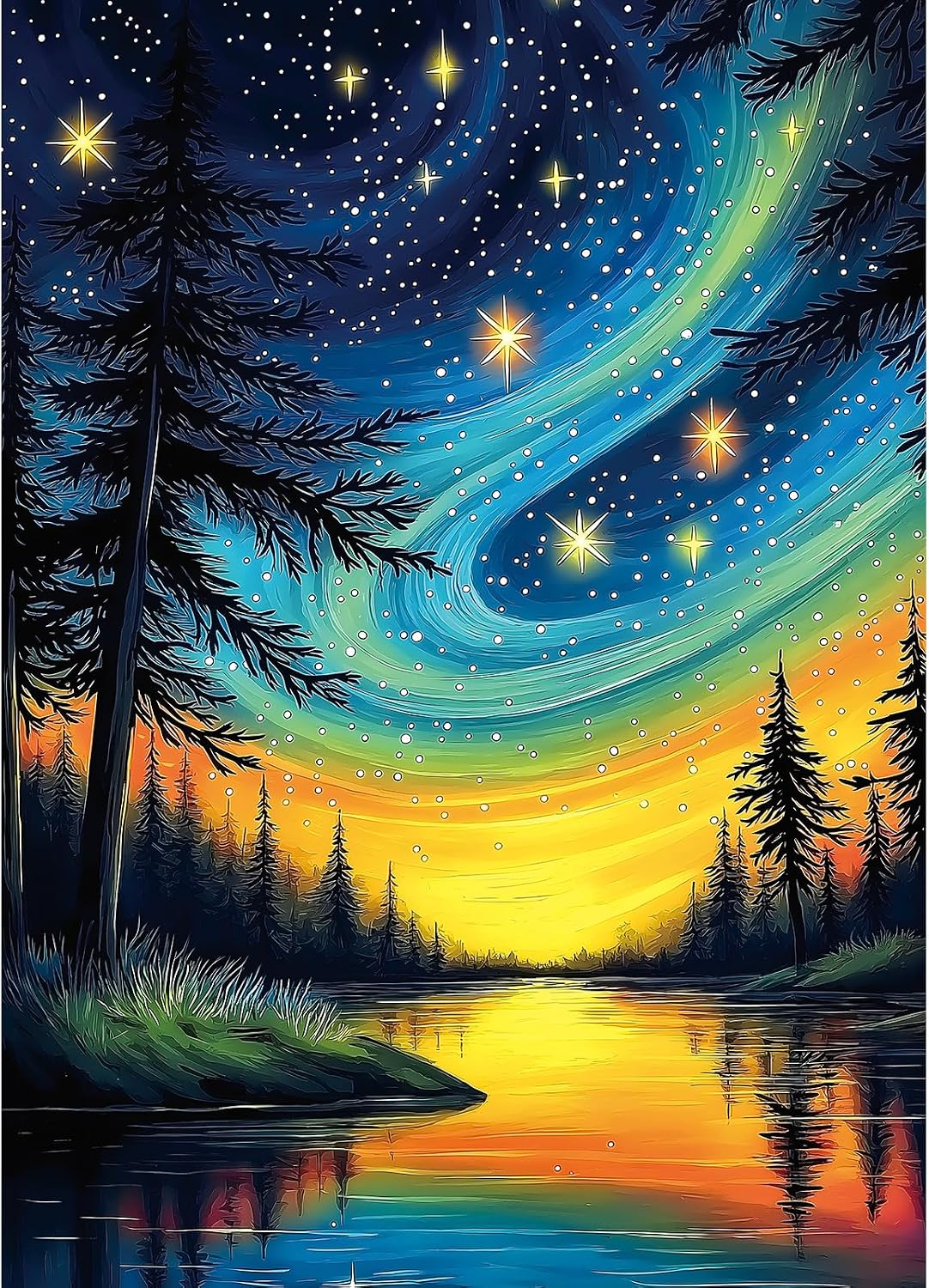 Detalle de Northern Lights 1,000-Piece Puzzle for Adults