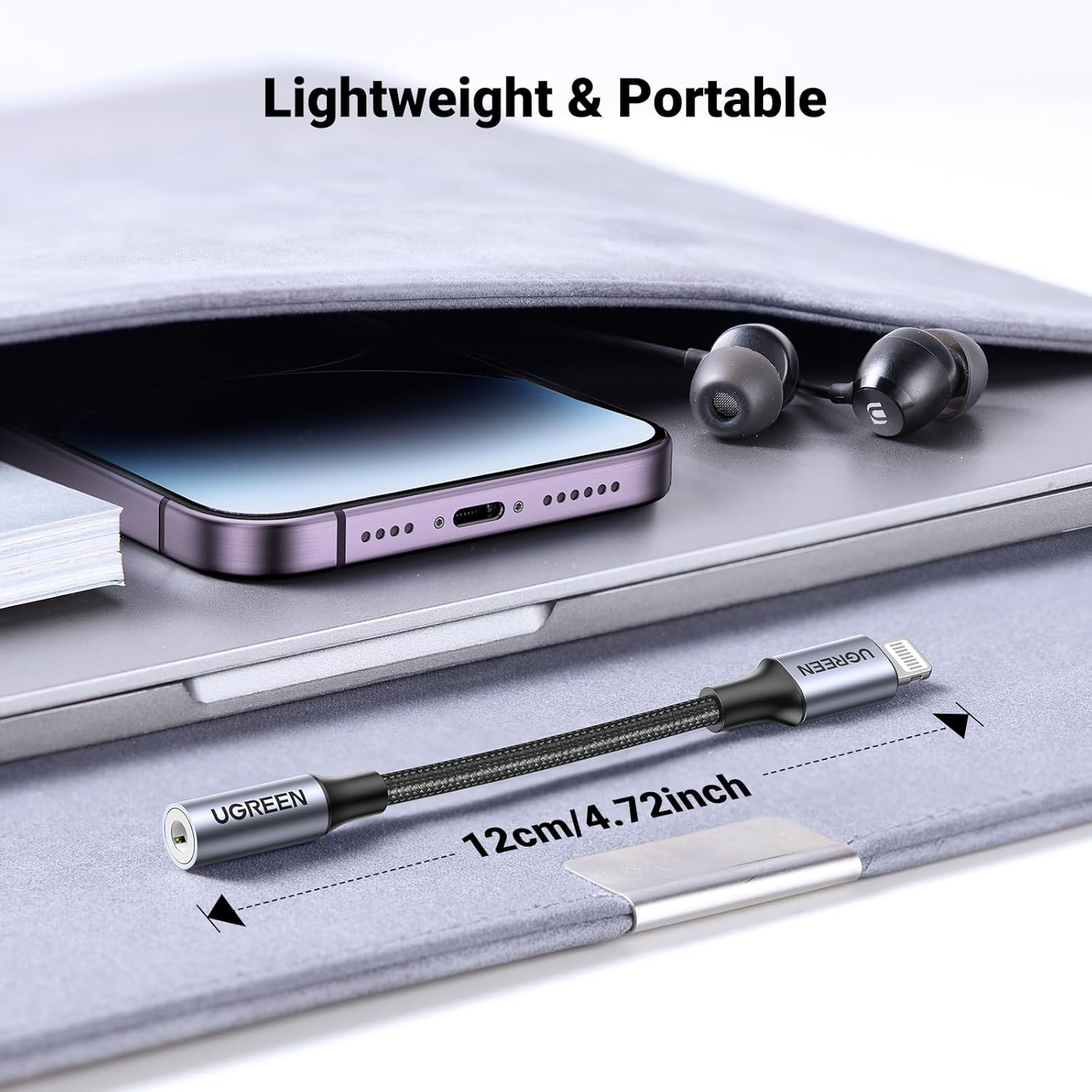 Thumbnail 6 de UGREEN Lightning to 3.5mm Headphone Adapter 1m