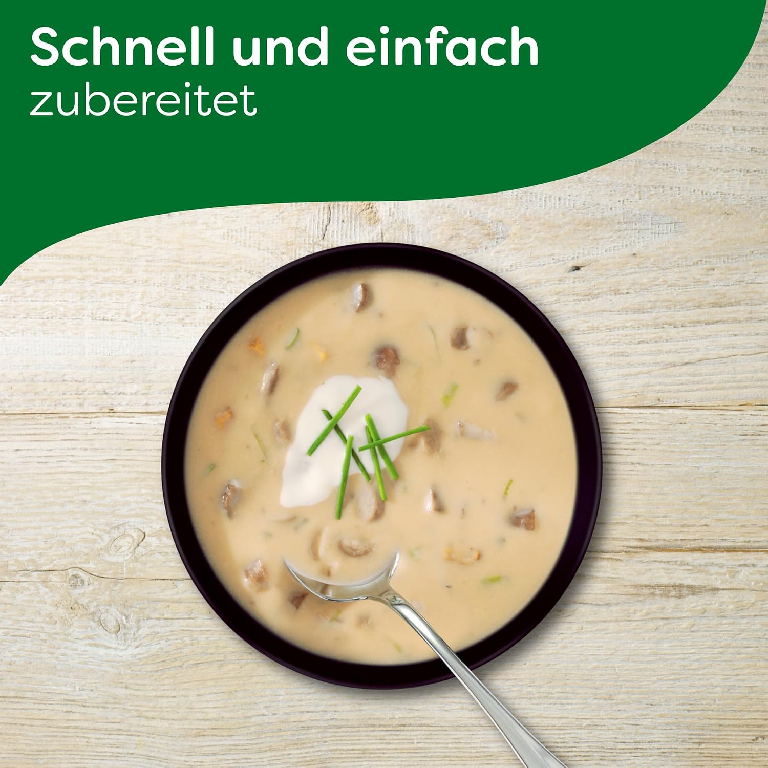 Detalle de Knorr Feinschmecker Waldpilz Cremesuppe – cremig, natürliche Pilzaromen ohne Zusatzstoffe