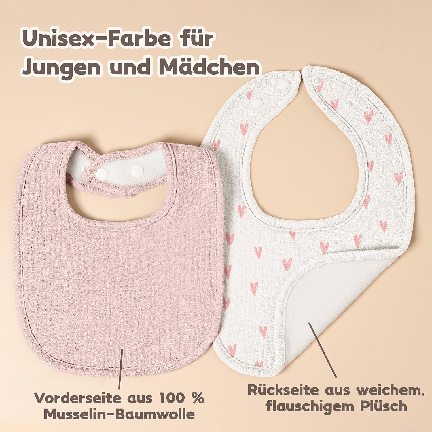 Detalle 1 de Susurration Baby Sabberlätzchen 6er Pack