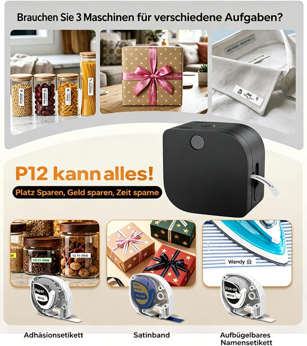 Detalle 2 de Phomemo P12 Etikettendrucker đź–¨
