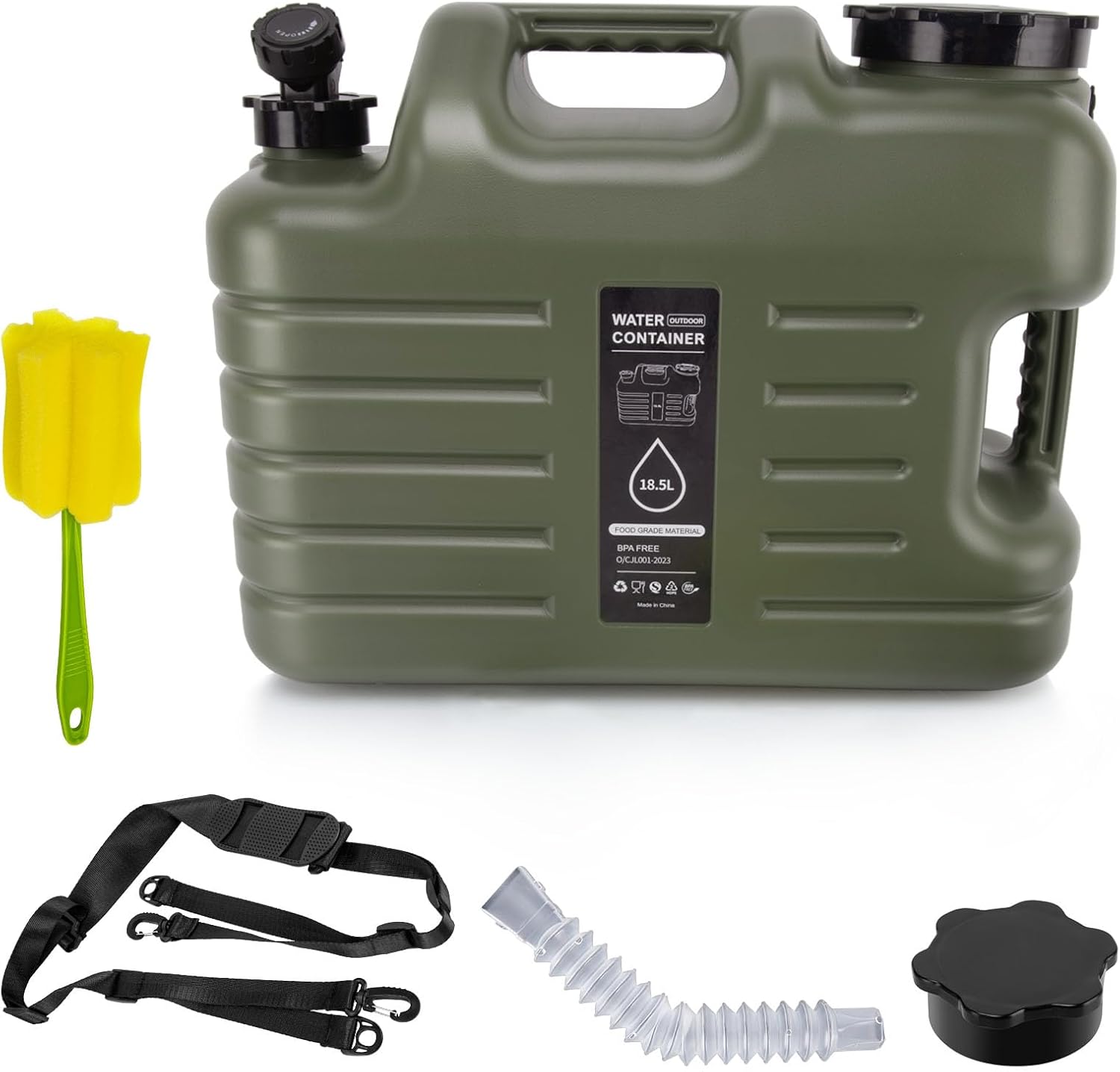 Detalle de JOHAHTANG 5 Gallon Camping Water Jug