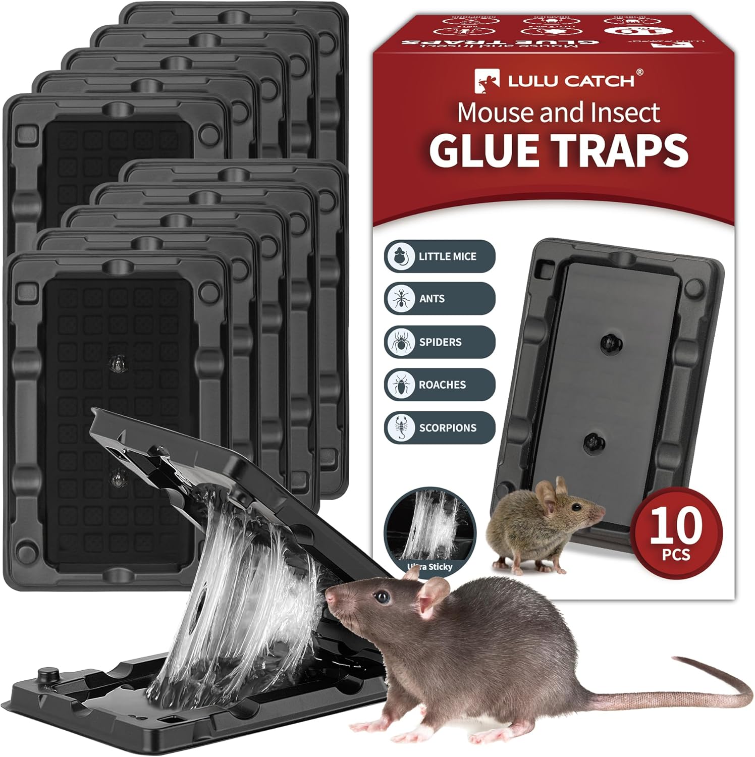 LULUCATCH 10-Pack Glue Traps 🪲