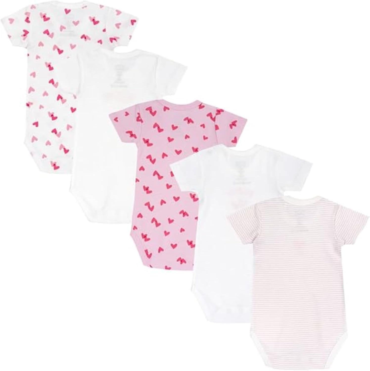 Detalle 2 de Chicco - 5 Bodies à manches courtes en coton léger pour bébé 0-24 mois, design Italie