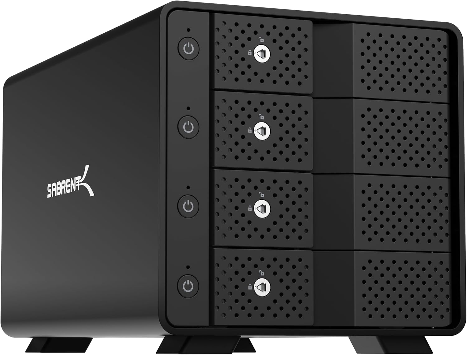 Detalle de SABRENT DS-SC4B 4-Bay SATA Dockingstation fĂĽr HDD/SSD đź’ľ