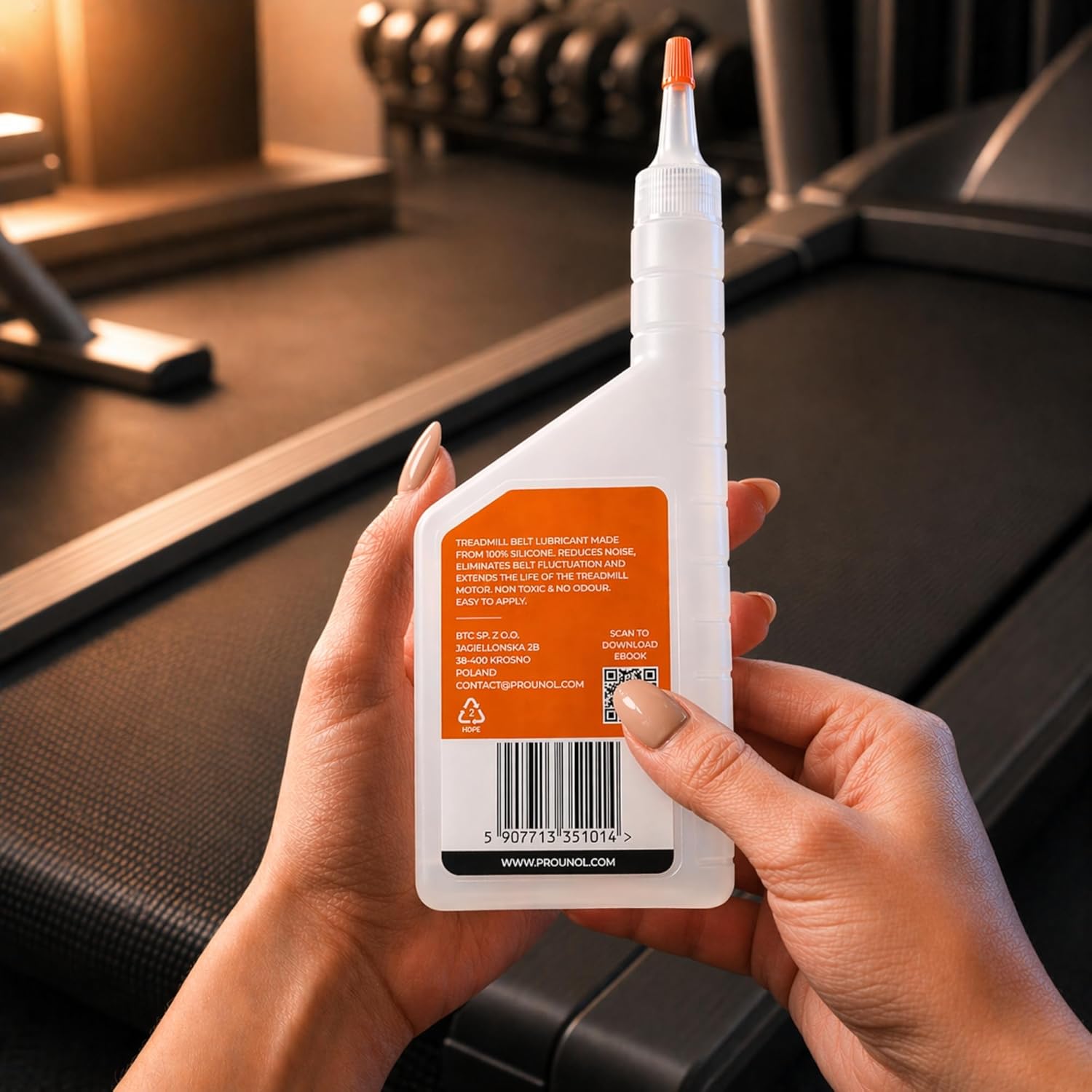 Detalle 2 de Prounol Laufband Silikonöl 200 ml für leises Training