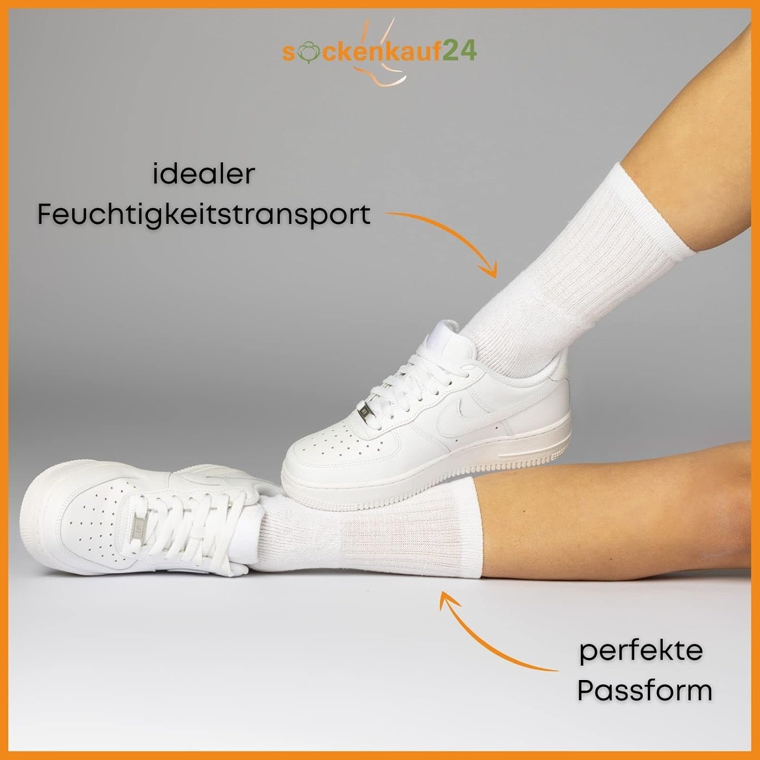 Detalle de sockenkauf24 10/20/30 Paar Sportsocken & Tennissocken aus Baumwolle für Herren und Damen