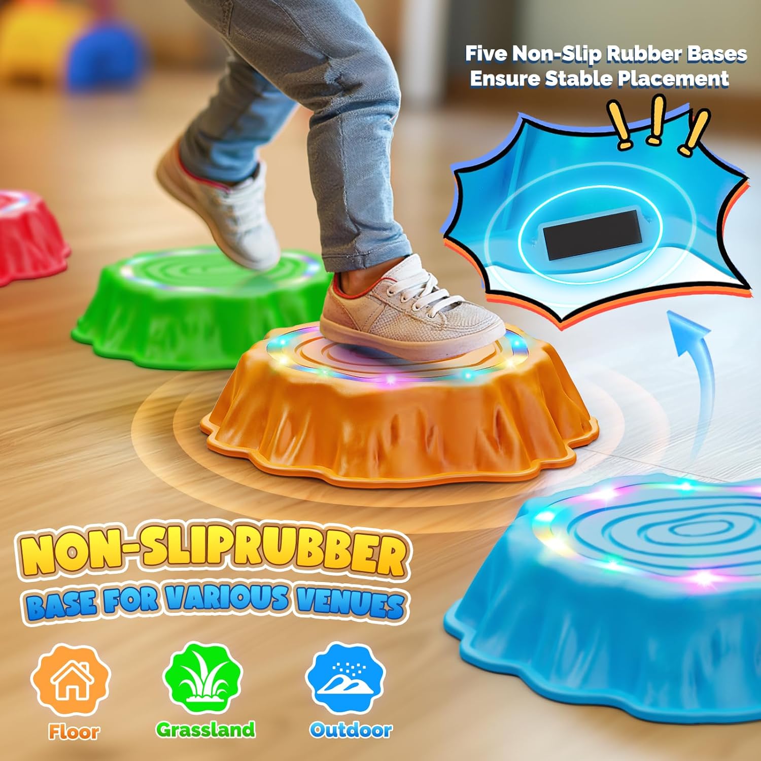 Thumbnail 2 de Flooyes Stepping Stones 6pcs for Toddlers 🧩