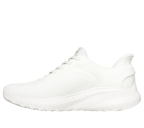 Detalle de Skechers Damen Bobs Squad Chaos Current Muse Slip-In Sneaker – Off White Textile (EU 39.5)